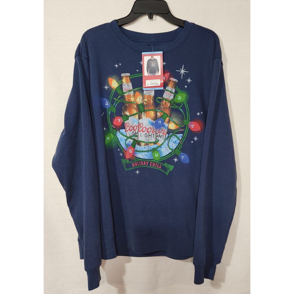 Coors Light Holiday Chill sweatshirt men Large